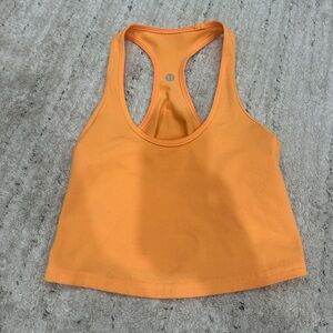 ✨ Lululemon Orange Racerback Cropped Tank ✨